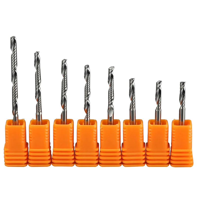 5A Hartmetall-Einzahn-Zollfräser für Holzbearbeitungswerkzeuge, Aluminium-Schneidwerkzeug, CNC-Fräser, Holzfräser – Detail 6