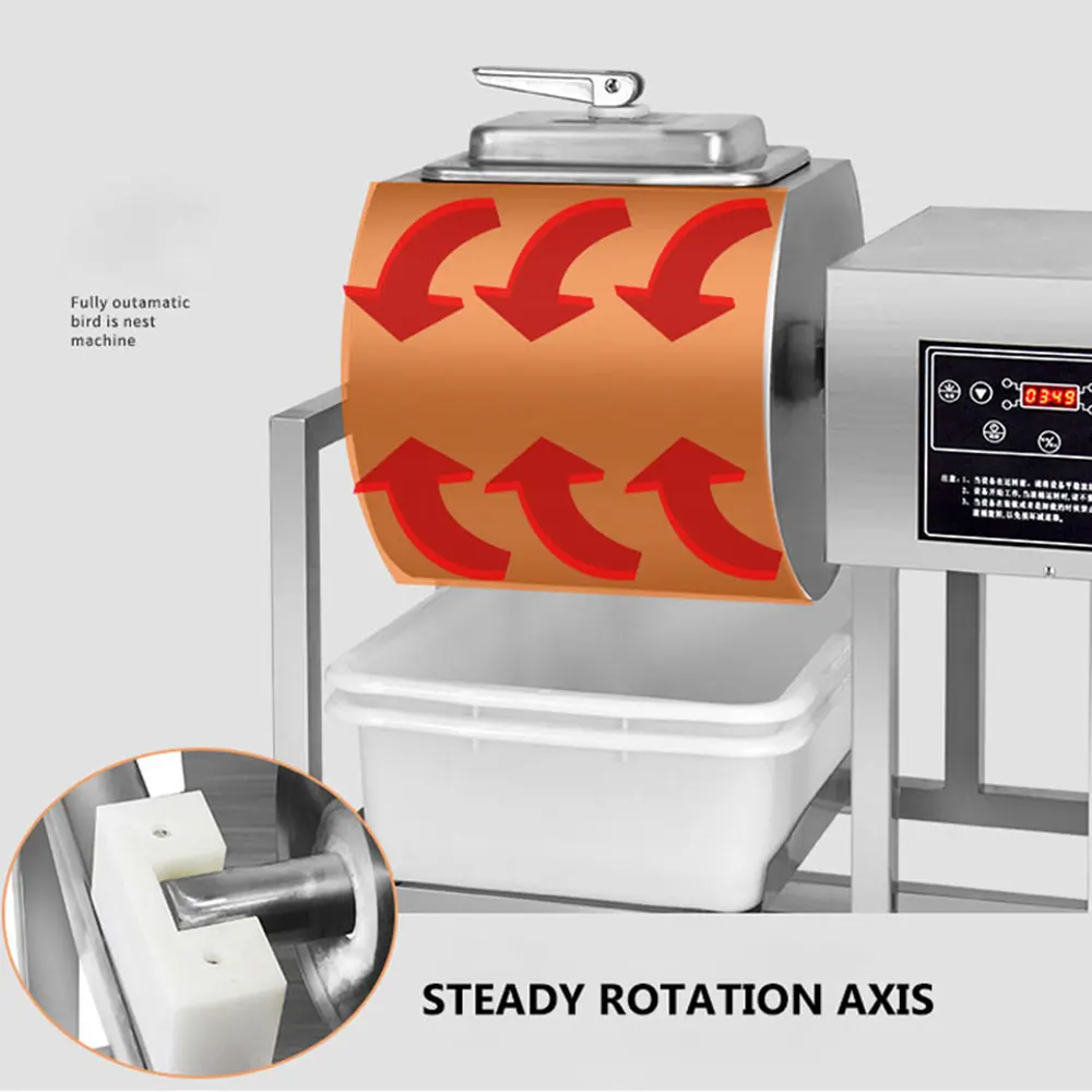40L Thương Mại Hút Chân Không Thịt Ướp Muối Ướp Máy Hamburger Ngâm Chân Không Chữa Máy Đầy Hơi Tẩm Ướp Máy