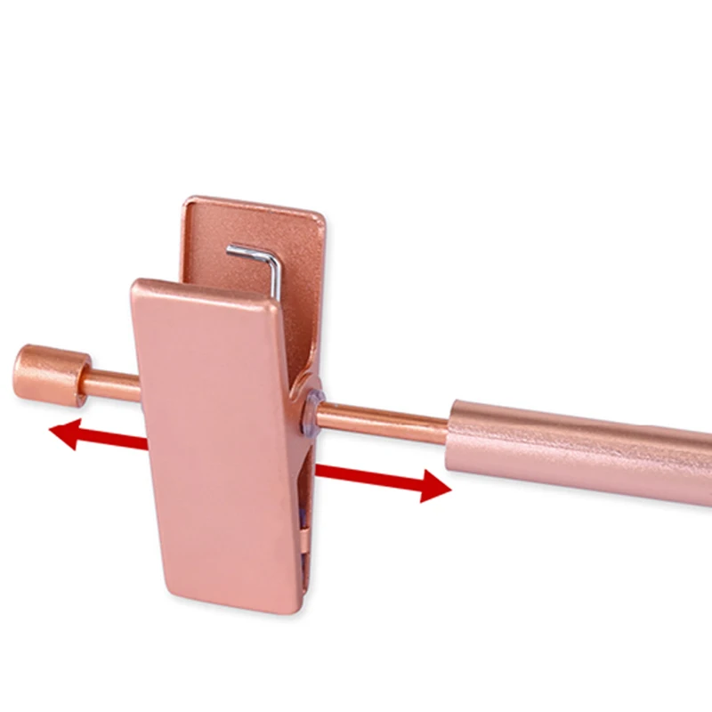 10 Pieces Of High-Strength Strong Rose Gold Pants Skirt Bottom Hanger with Clip