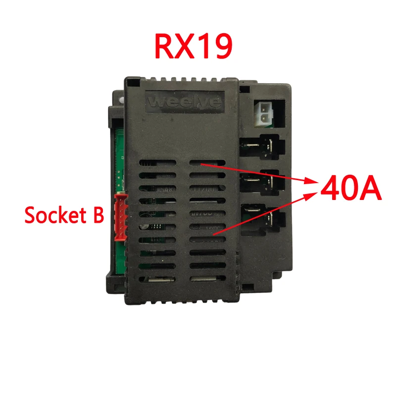 Weelye RX19 4WD 어린이 전기 자동차 액세서리, 고출력 2.4G 블루투스 원격 제어 수신기, 아기 전기 자전거용