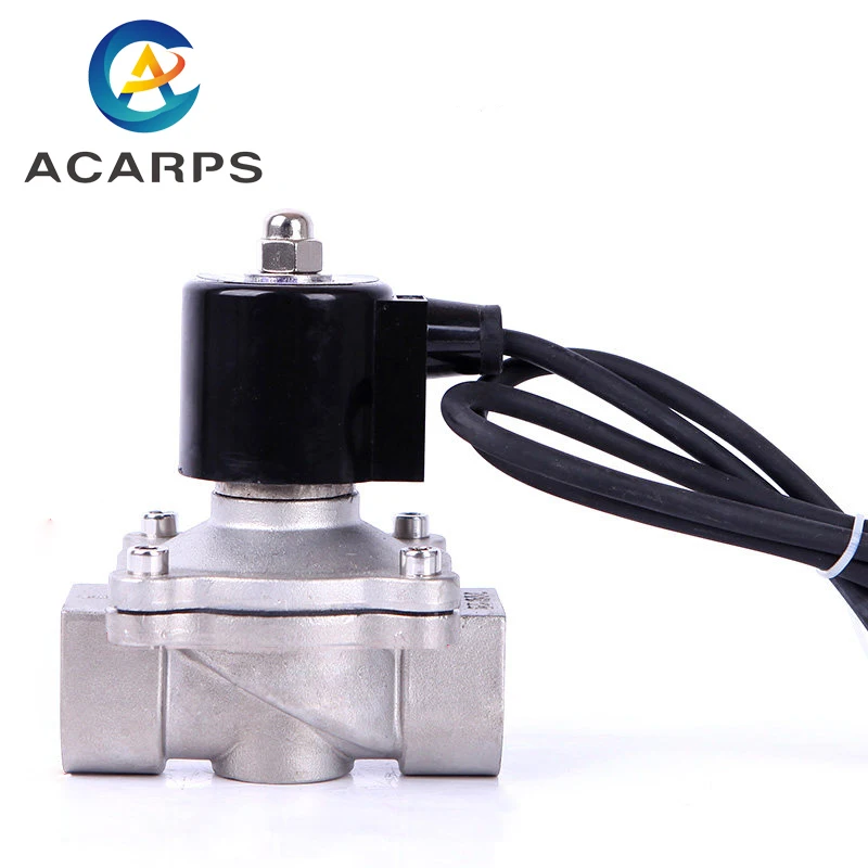 

1" Stainless Steel Normally Closed Underwater Solenoid Valve IP68 Waterproof Low Pressure Solenoid Vavle 220V 12V 24V