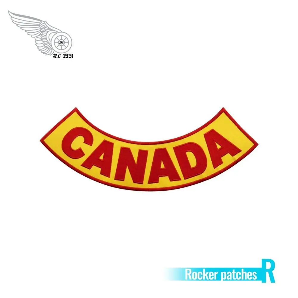 Canada bandidos rocker biker patch pinup cool custom patches for clothing accessories application stickers