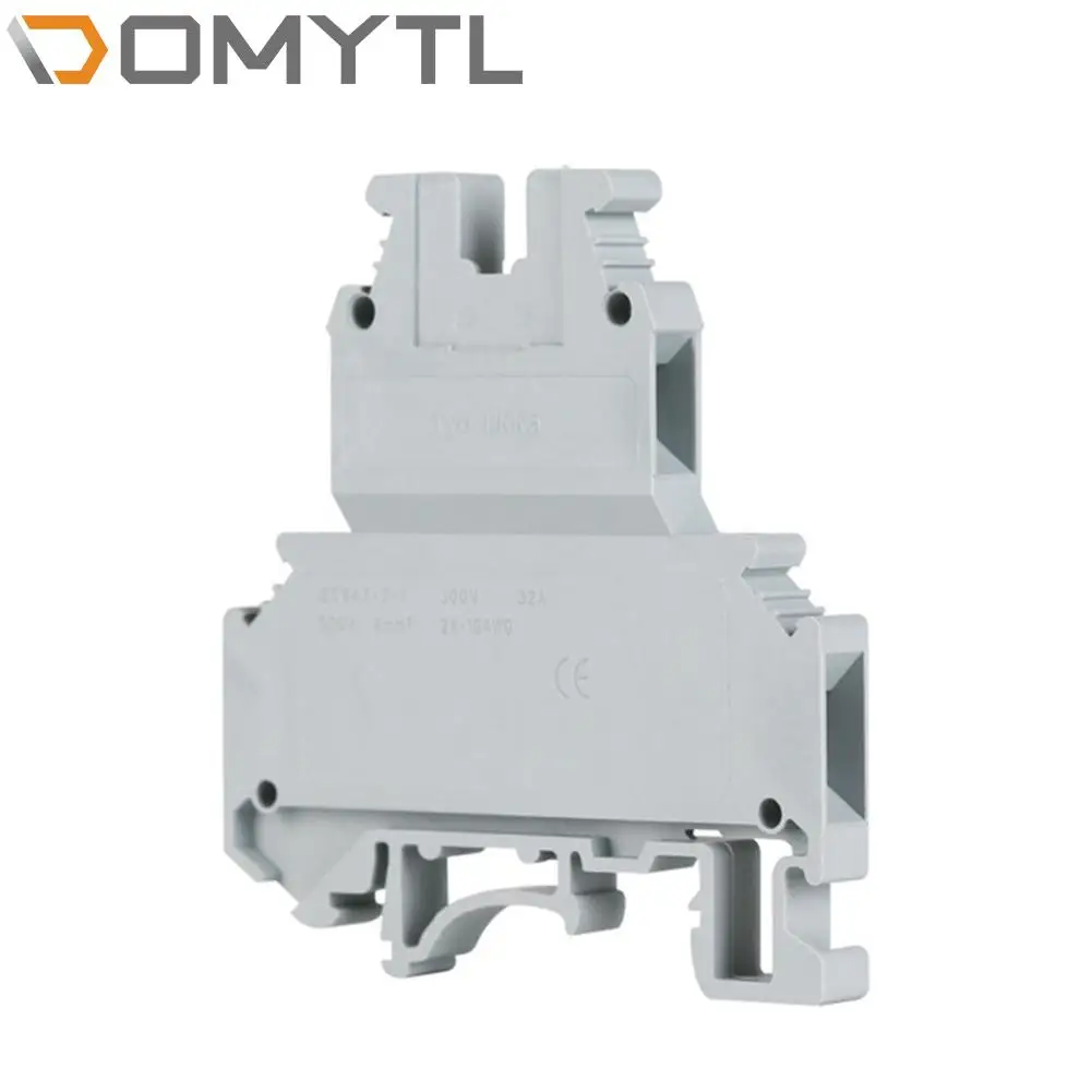 

5Pcs 4mm² Rail Type Voltage Quick Terminal Screw Universal Copper Terminal Block