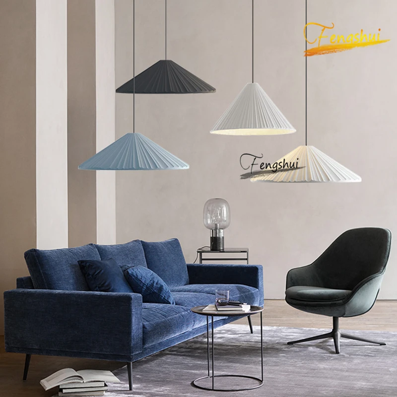 

Nordic Colored Resin Pendant Lamp Lighting Bar Restaurant Pendant Lights Modern Living Room Hotel Indoor Deco Loft Hanging Lamps