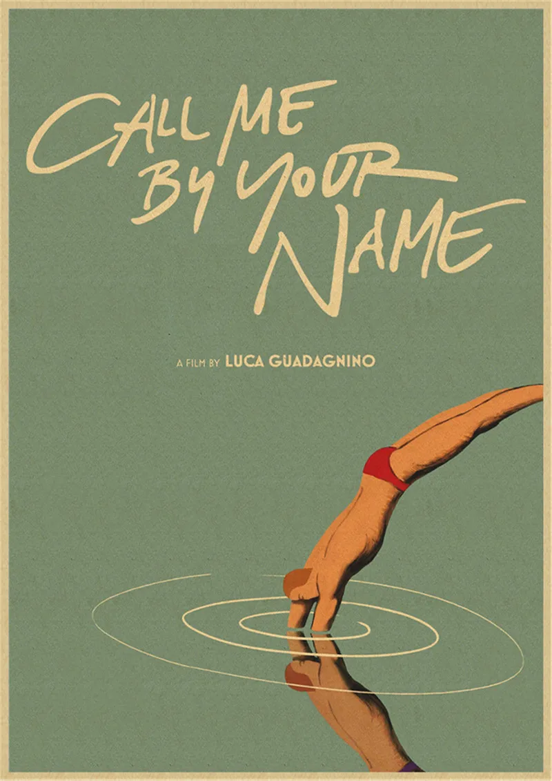 Call Me by Your Name Classic movie vintage kraft poster wall bar cafe Home Furnishing Living room Bedroom Decoration