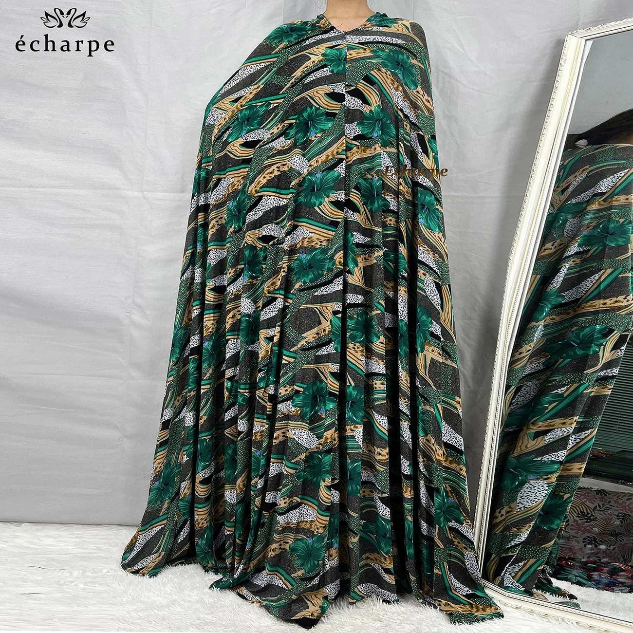 Sleeveless Pullover Dress 1 Piece Set Women Prayer Garment Dubai Abaya Arab Jibab Flowers Djellaba Femmel Khimar Caftan Clothes