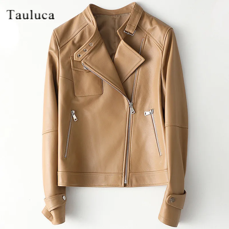 

Genuine Leather Jacket Women Fashion Real Sheepskin Coat Motorcycle Biker Jacket Female Autumn Winter Sheep Outwear Plus Size