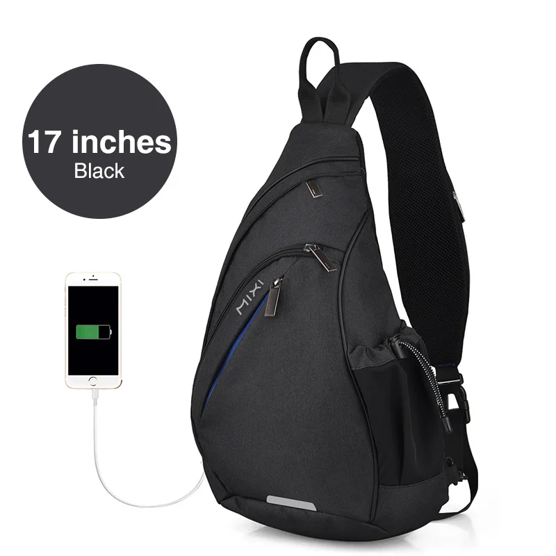 Mixi Patent Design Men Fashion Backpack One Shoulder Sling Bag Crossbody  Schoolbag 600D Polyester Dense Canvas Waterproof - AliExpress 1524