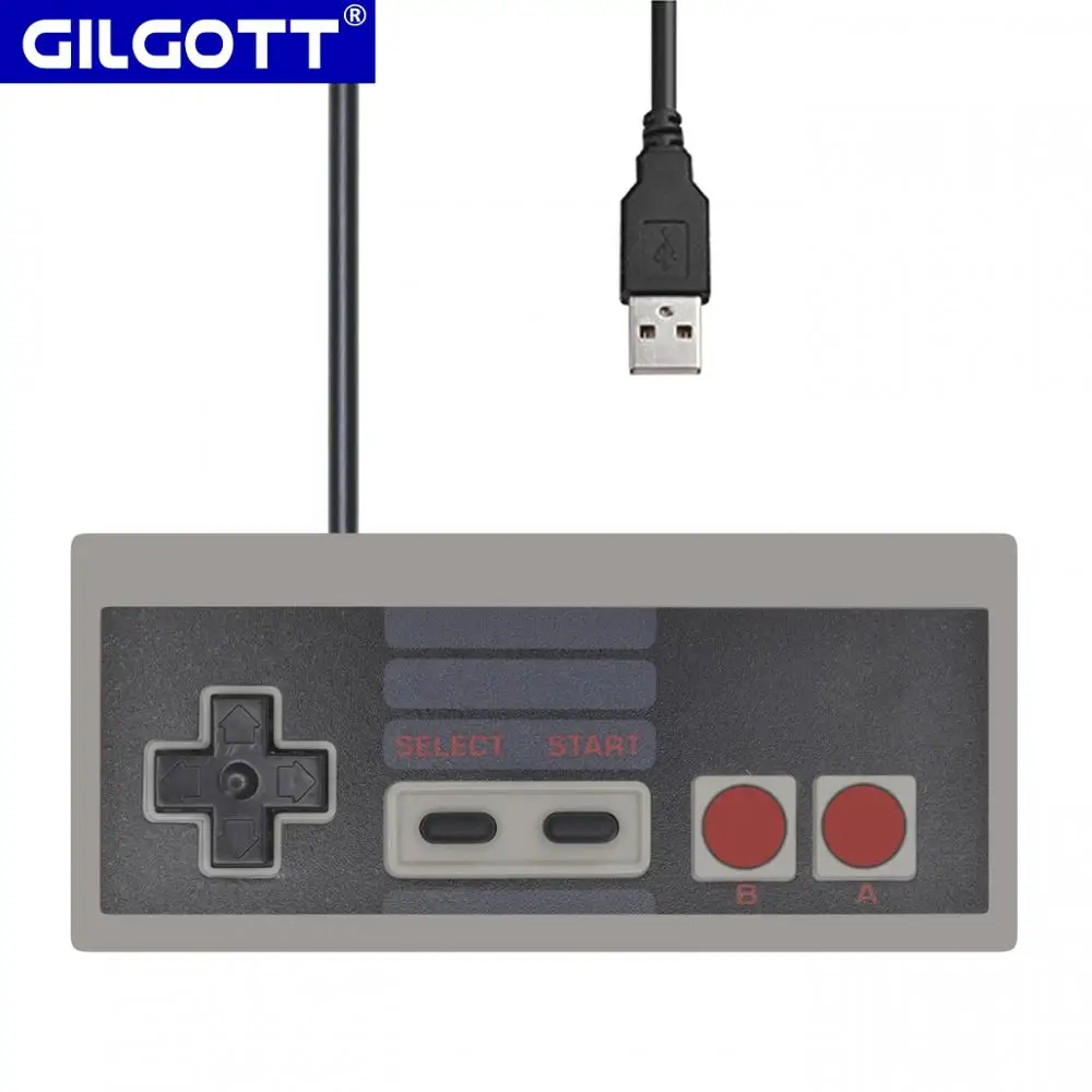 Manette de Jeu Filaire USB Rétro pour Ordinateur, Joystick pour Jeux Vidéo