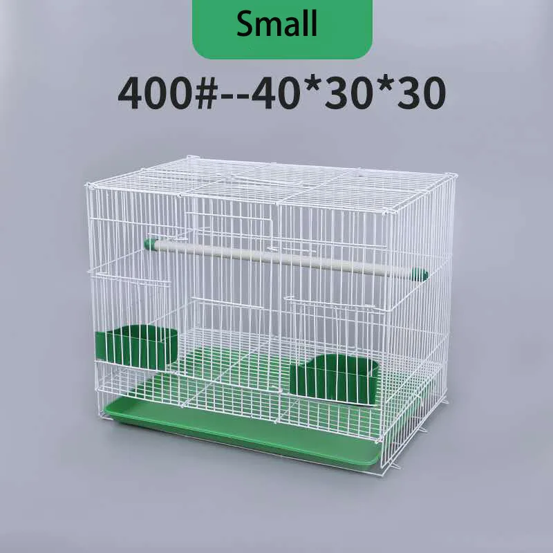 1PCS 40x30x30cm Foldable parrot Canaries viewing breeding antirust metal pet bird cage nest decoration with feeder play stand