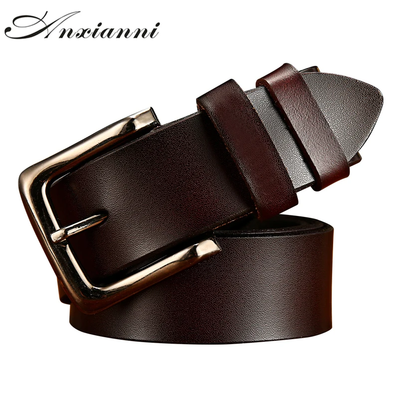 

Anxianni Men leather Belt Business affairs casual Belt simplicity Belt Split leather Alloy pin buckle Belt