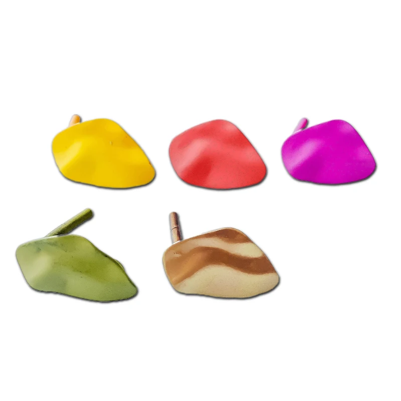 Multicolors Plated nieregularne stadniny kolczyki akcesoria kolczyk wisiorek naszyjnik elementy do wyrobu biżuterii Diy Handmade 10 sztuk — zdjęcie 2
