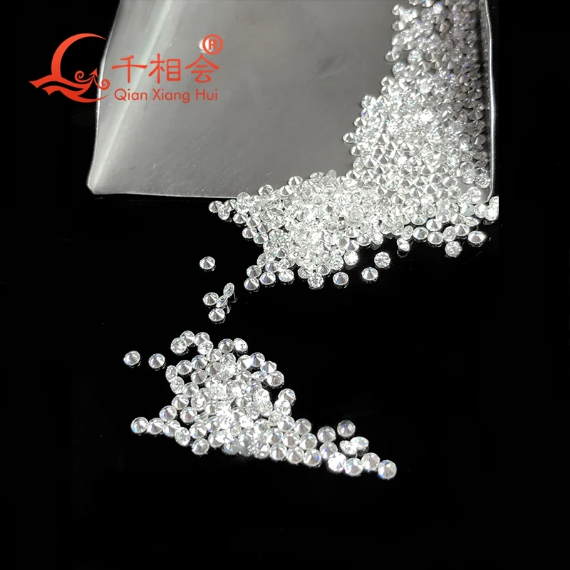 D white color vvs 0.9mm to 2.9mm small melee size  moissanite round shape loose stone for jewelry making