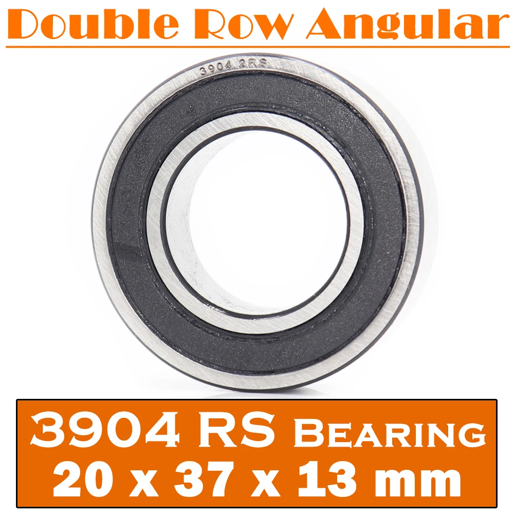 3904-2RS Bearing 20*37*13 mm ( 1 PC ) 3904 2RS Double Row Sealed 3904 RS Angular Contact Ball Bearings