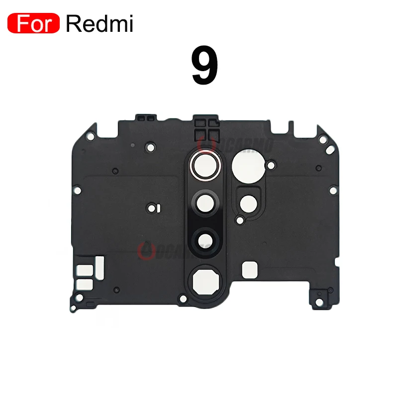 For Xiaomi Redmi 9 Note 9S / 9 PRO Global Version Motherboard Cover Module With Camera Lens Frame Repair Replacement Part