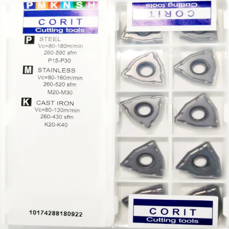 Sanai u carboneto de broca wcmx inserção de torneamento wcmx030208 wcmx040208 wcmt050308 wcmt06t308 wcmt080412 ferramenta de corte de torno cnc wcmt