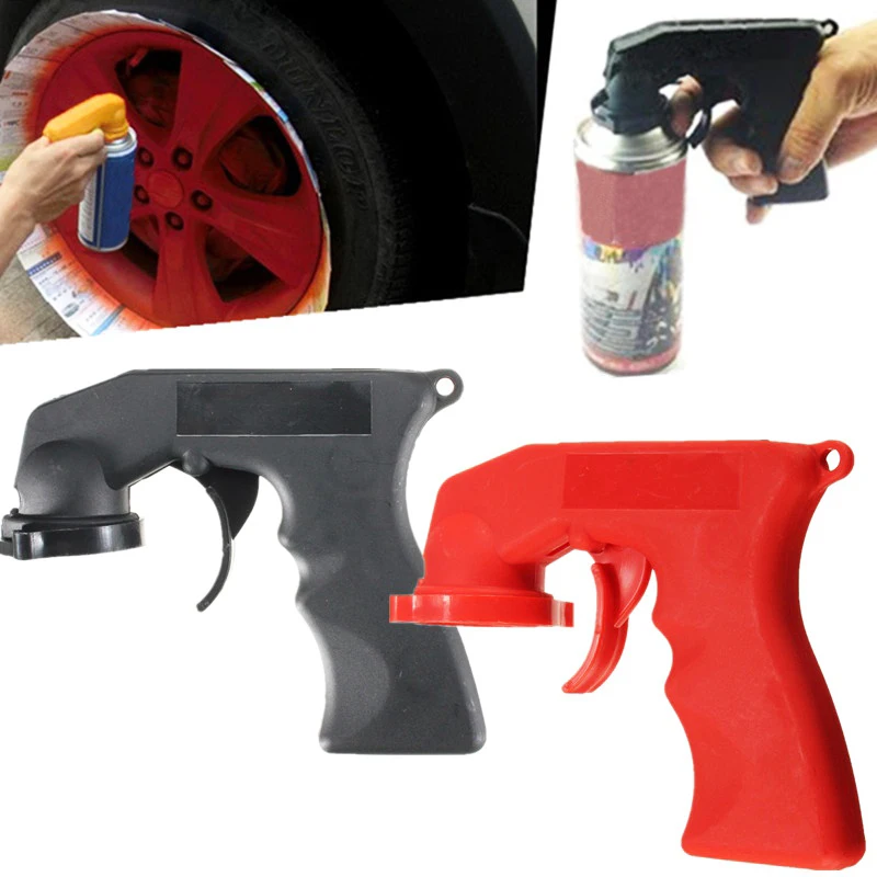 Gun holder for cans with spray paint, nozzle for spray paint, nozzle spray gun, nozzle sprayer