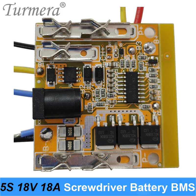 18650 Lithium Battery BMS 5S 18V 21V 18A 18V Screwdriver Battery Shura Charger Protection Board for makiita dewelt screwdriver