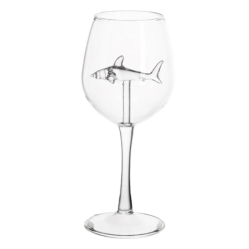 

Creative shark glass fancy cocktail glass martini glass champagne glass bar mixing glass net red goblet set