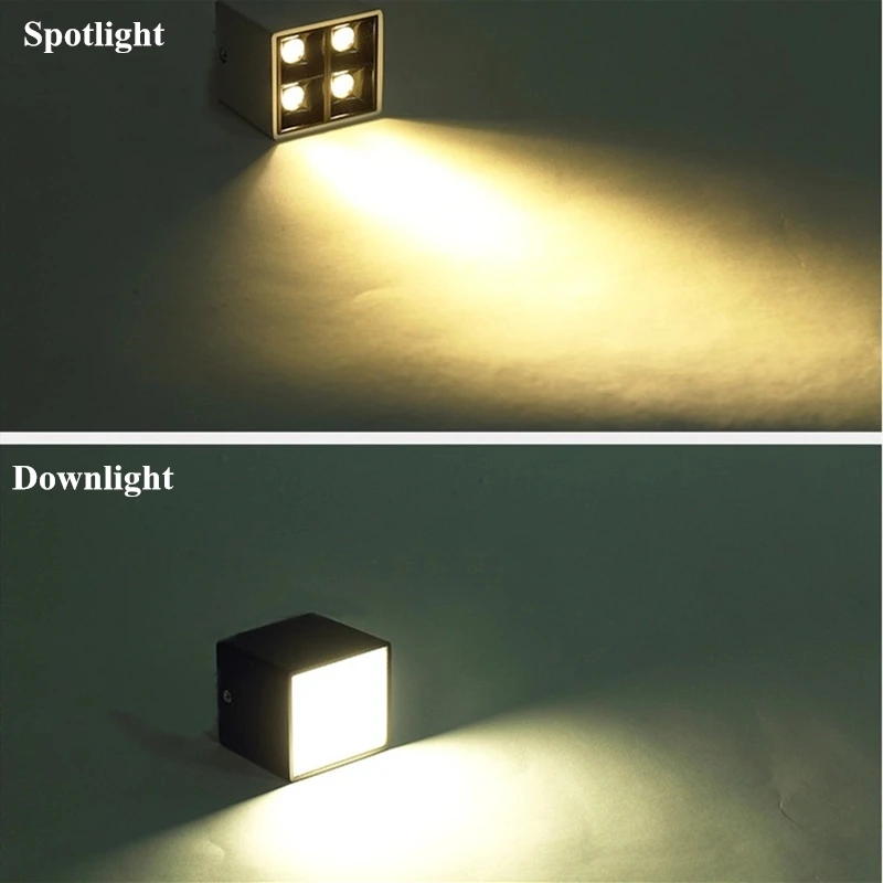 LED7W 10W Surface Mounted Ceiling Light Ac85-260V Square Creative Mini Background for Home Wall Hotel 1PCS