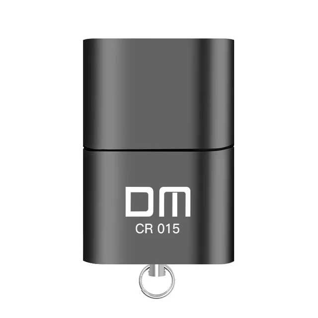Czytnik kart MicroSD DM CR015 z gniazdem karty TF staje się pamięcią flash USB do komputera lub samochodowego adaptera USB