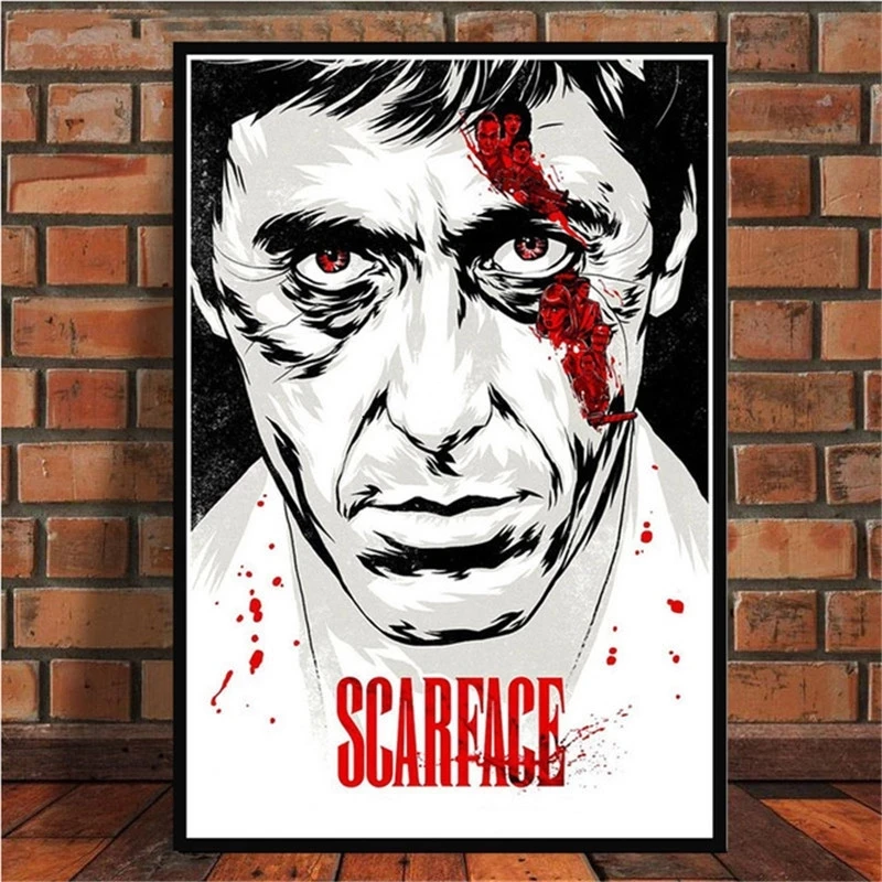 Al Pacino Gangster Movie Star Photograph Art Poster Canvas Painting Office Wall Picture Nordic Modern Bedroom Home Decor Prints