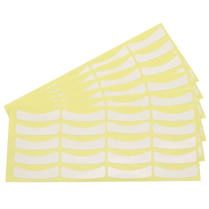 100 pairs Grafting eyelashes green adhesive isolation paper beauty tool grafting isolation upper and lower eyelashes eye patch