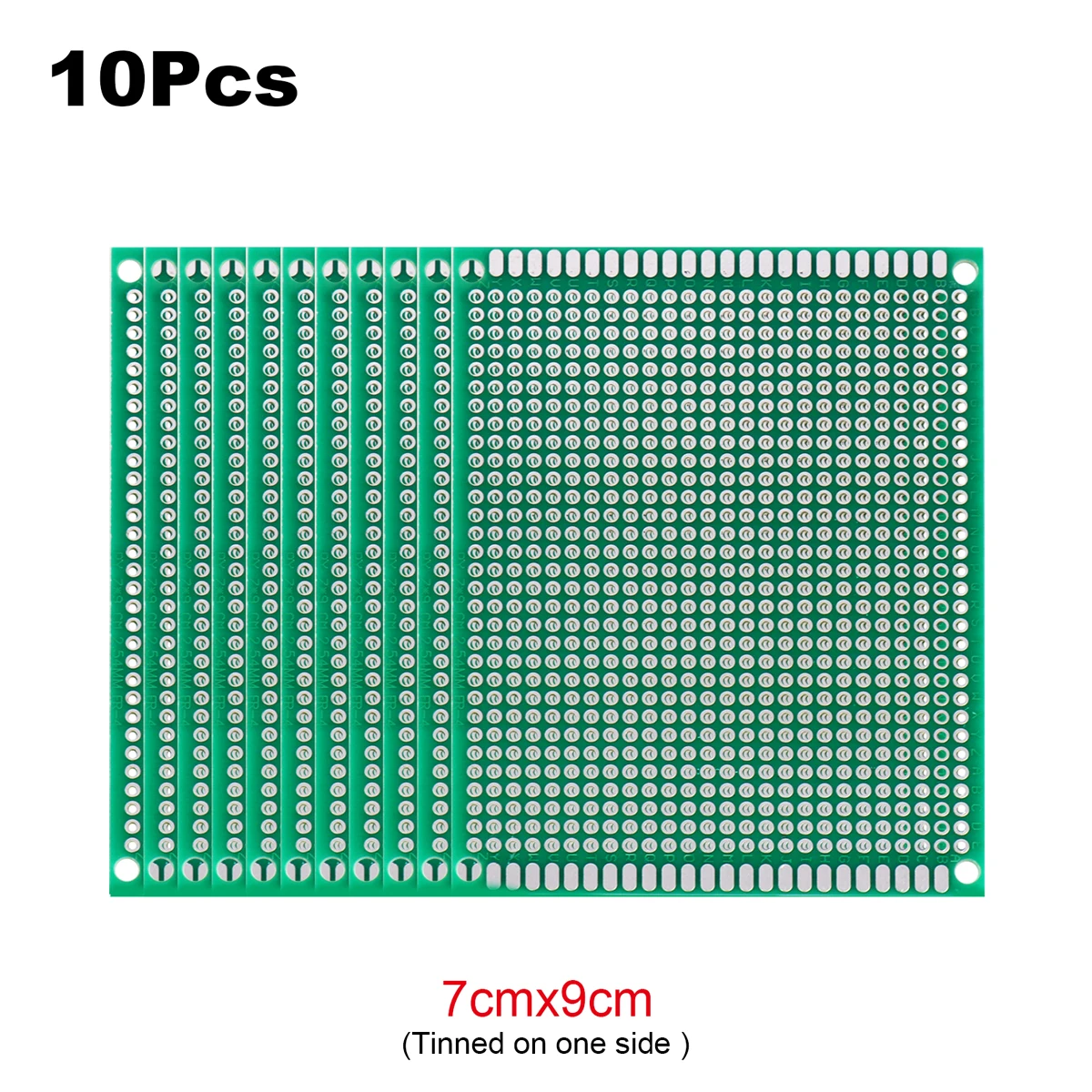 2 Stück PCB Prototyp-Platine Universal-Strippboard Einseitig Bedruckt 2x8 3x7 4x6 5x7 6x8 7x9 8x12 9x10 zum Löten – Detail 11