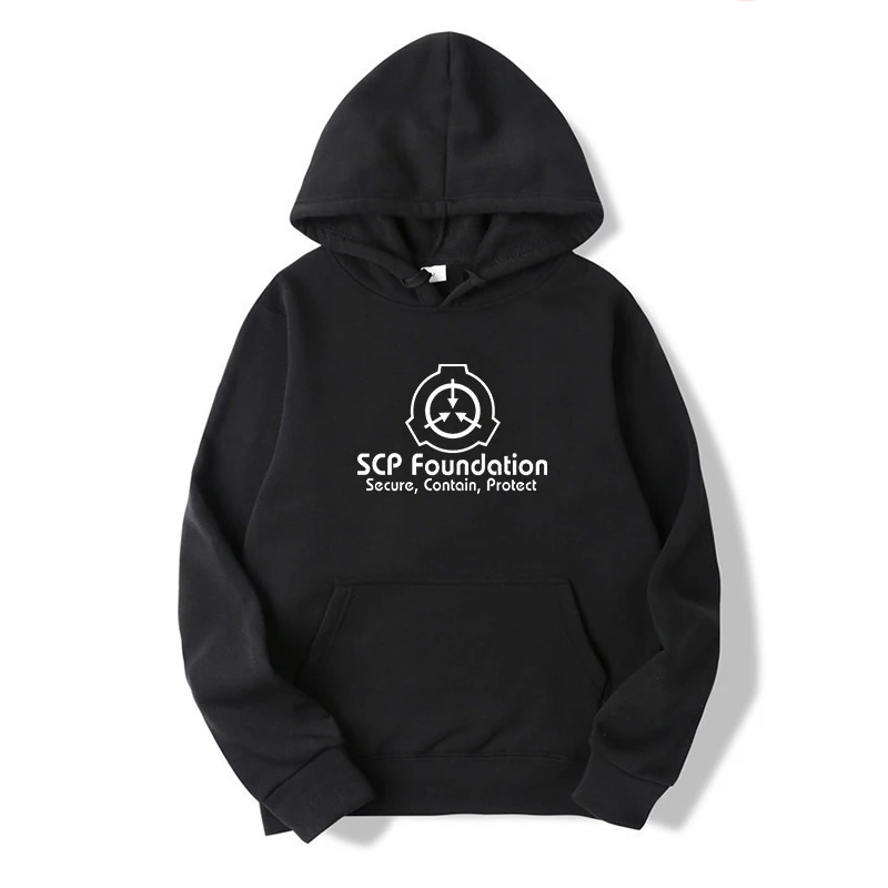 

Anime Graphic Hoodies Women Men SCP Secure Contain Protect Hoodie Tops New Autumn Winter Sweatshirt Long Sleeve Pullovers