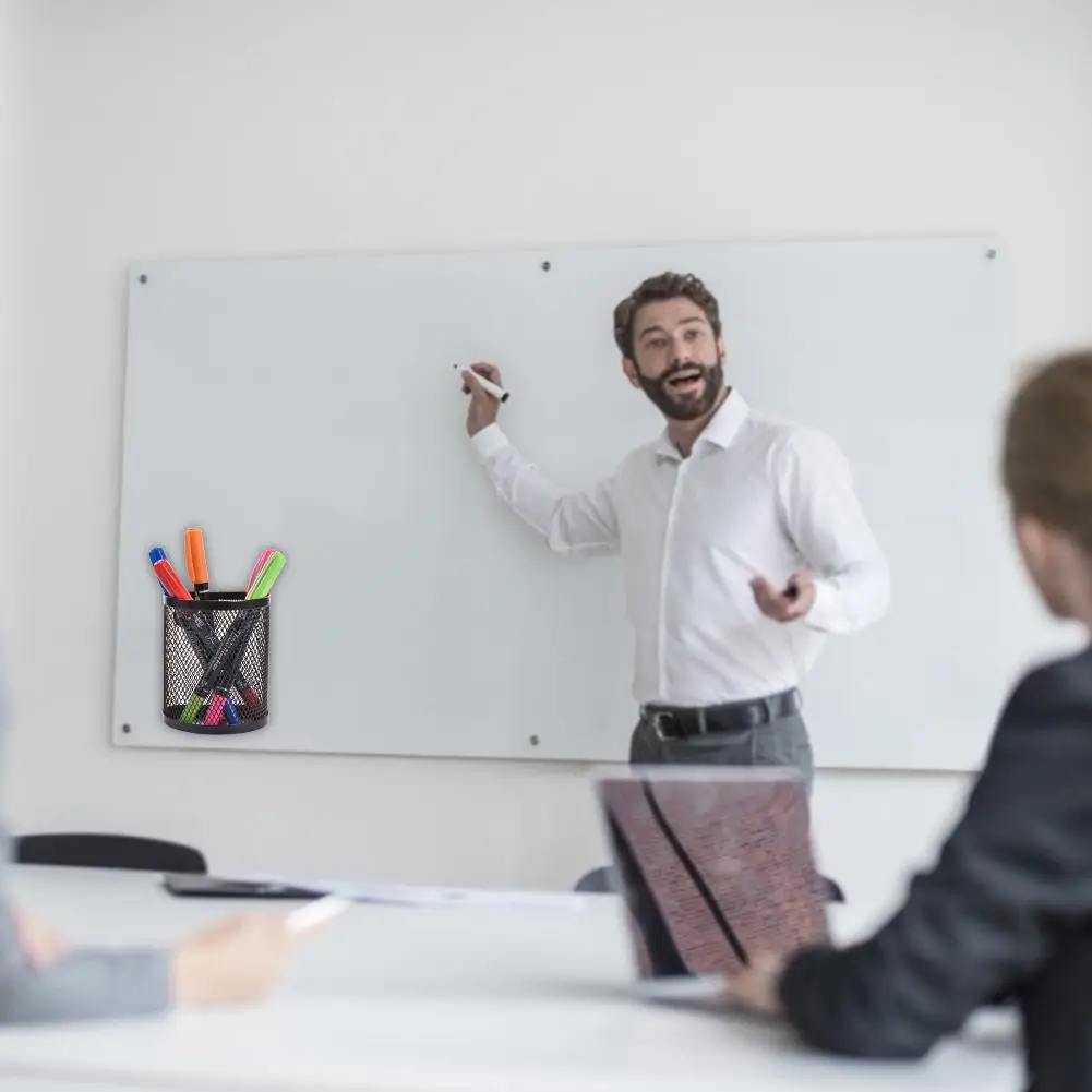 Magnetische Stift Halter Für Whiteboard Kühlschrank Durable Leichte Mesh Lagerung Magnetische Korb Locker Veranstalter Zubehör