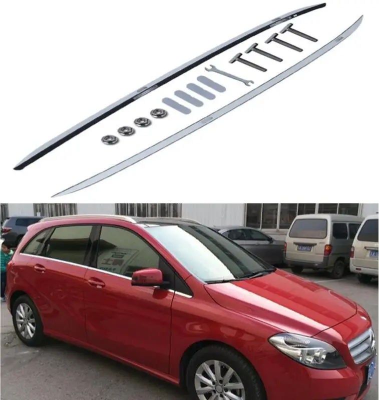 Roof Racks Fit For Mercedes Benz B Class W246 B180 B200 2011-2018 Top Roof Rack Rail Luggage Aluminum Alloy