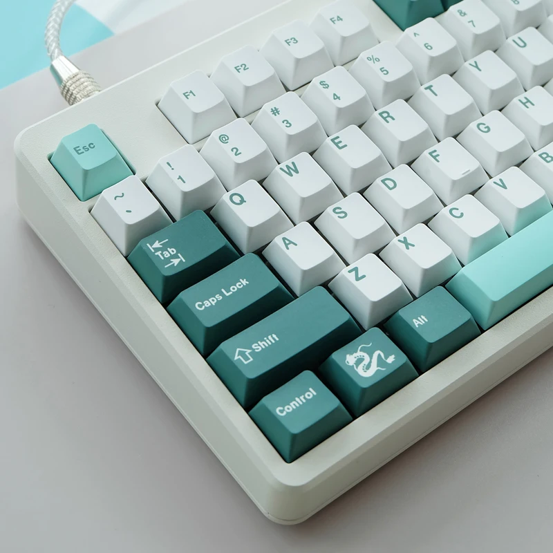 

GMK Haku Keycaps PBT Dye Sublimation Key Caps Cherry Profile Keycap With 1.75u 2u Shift ISO Enter 6U 6.5U 7U Spacebar 61 64 84