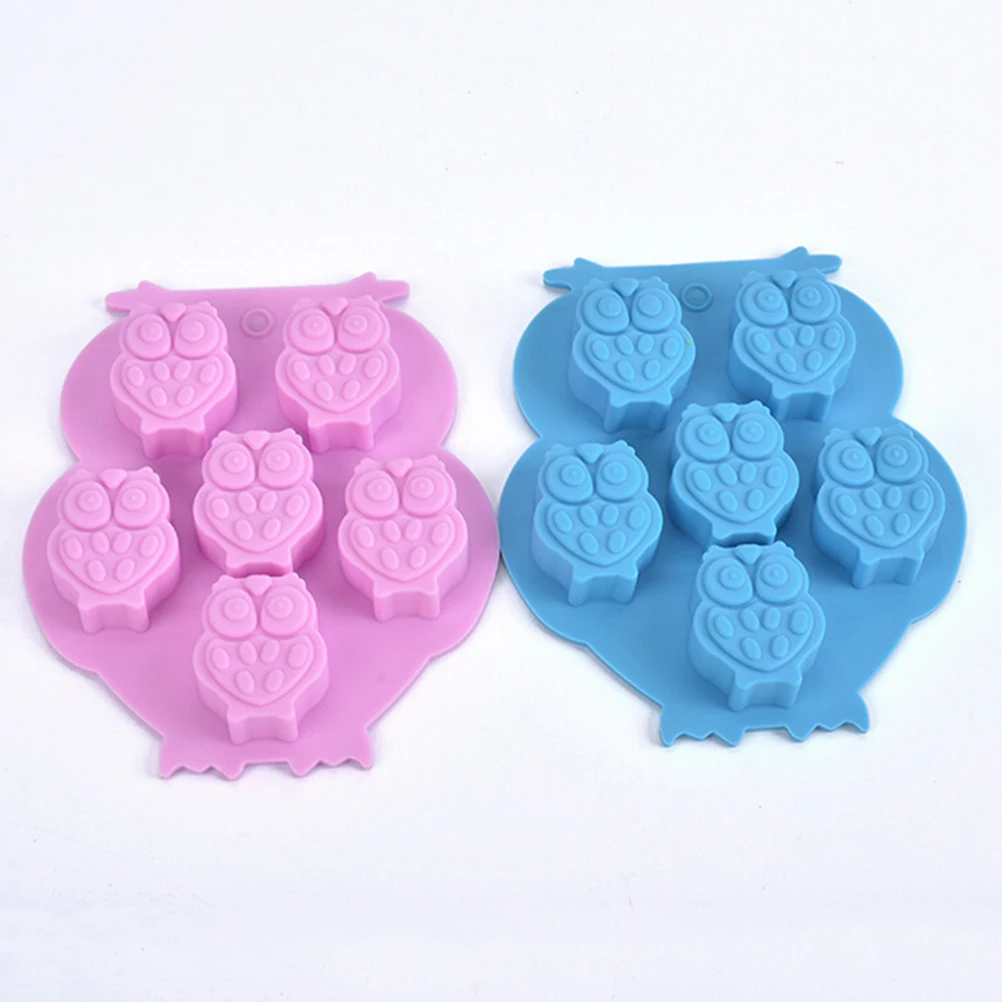 Owl Silicone Mold Fondant Cake Chocolate Decorating Baking Tools Mould Soap Mold