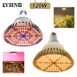 Full Spectrum LED Grow Light, Hidroponia Phyto Lamp, Plantas de Interior, Flor, Mudas, Fitolamp, 100W, 120W