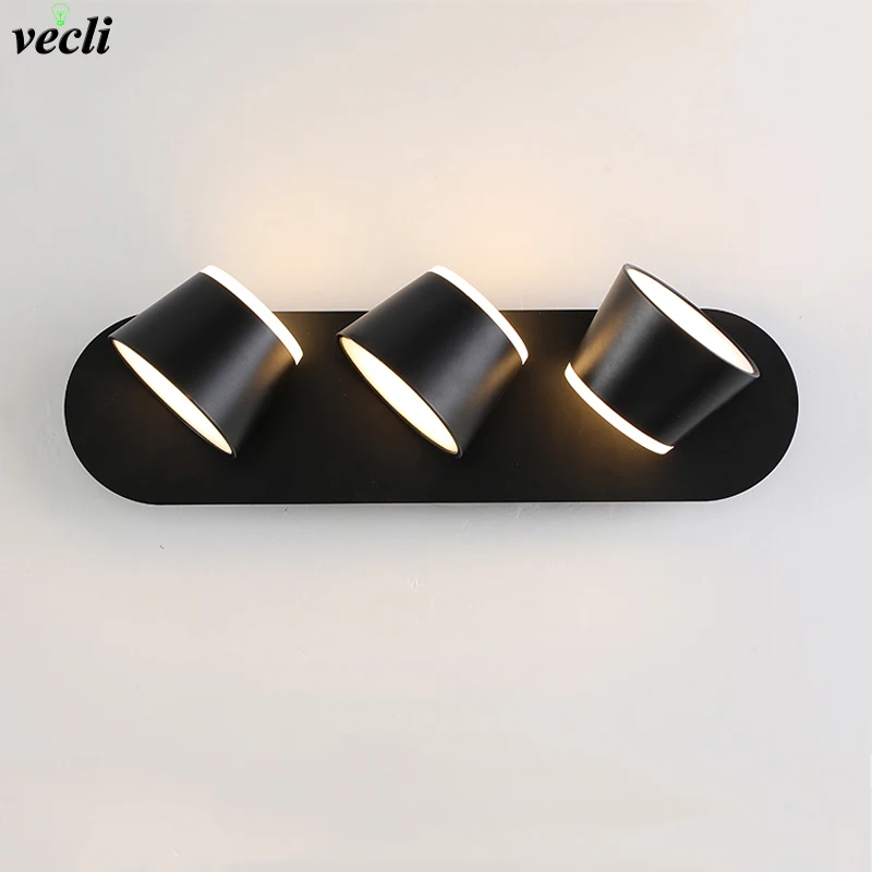 360 Degrees Adjustable LED Wall Lamp Bedside Wall Sconce Living Room Aisle Wall Mounted Luminaire Modern Hotel Wall Lights