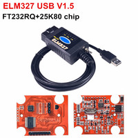 ELM327 USB V1.5 Modified Scanner For Frd Forsc-an ELMco-nfig CH340/FT232 +25K80 Chip HS-CAN / MS-CAN Code Reader