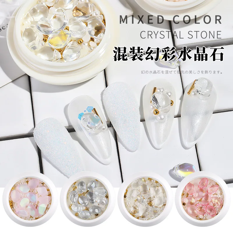 Nail Art Mixing Crystal Stone Pearl Shell Stone Mixed Nail Art Decoration