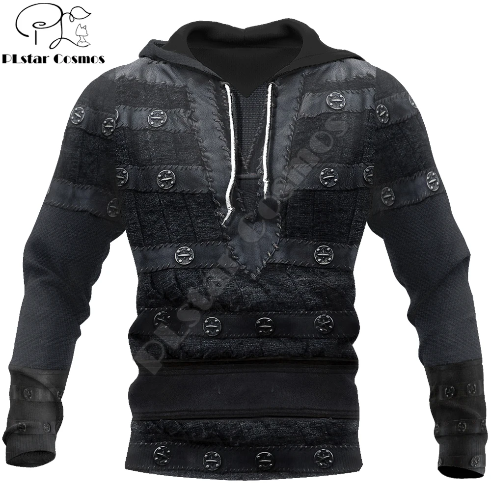 The Last Kingdom Warrior Chainmail Armor 3D Printed Men Hoodie Unisex Deluxe Sweatshirt Zip Pullover Casual Streetwear KJ391