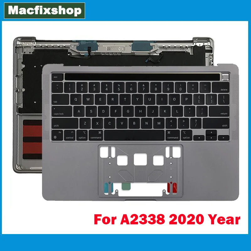 

Brand New For MacBook Pro 13.3" 2020 M1 A2338 Topcase Touchbar Touch Bar UK US Keyboard Backlit Backlight Space Grey Silver