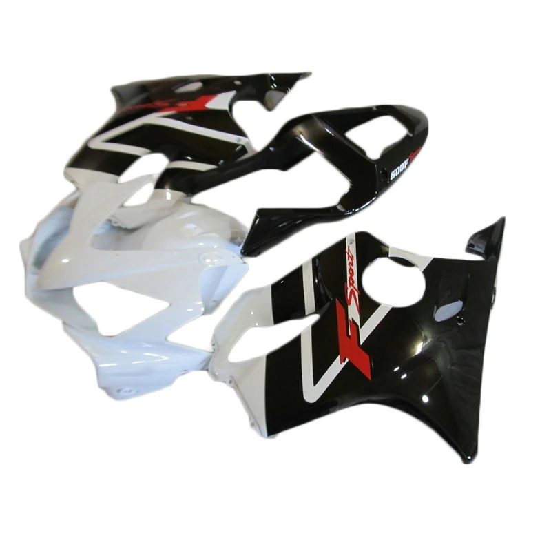 The Finest Injection molding Fairing Kit For HONDA CBR 600 F4I 2001 2002 2003 White Black fairings CBR600 F4i 01 02 03 BQ33