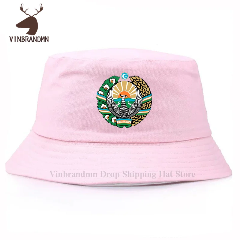 Uzbekistan Uzbekistani Baseball cap fashion nation team cotton Fishing hat sporting country UZB Print Ozbekiston flag Bucket hat