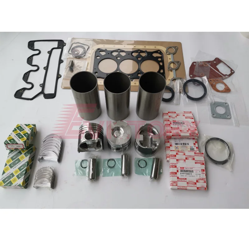 

For ISUZU 3LD2 overhaul kit water pump piston liner head gasket main conrod bearing se