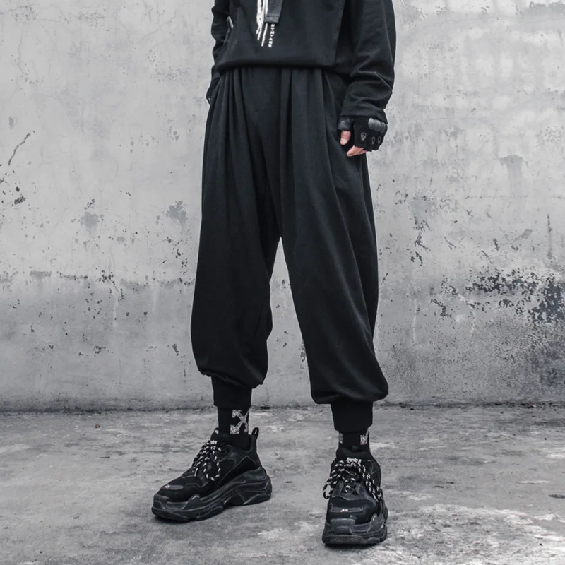 

Men's Harun Pants Spring And Autumn New Pleated Daily Leisure And Comfortable Sports Youth Leisure Loose Large Pants