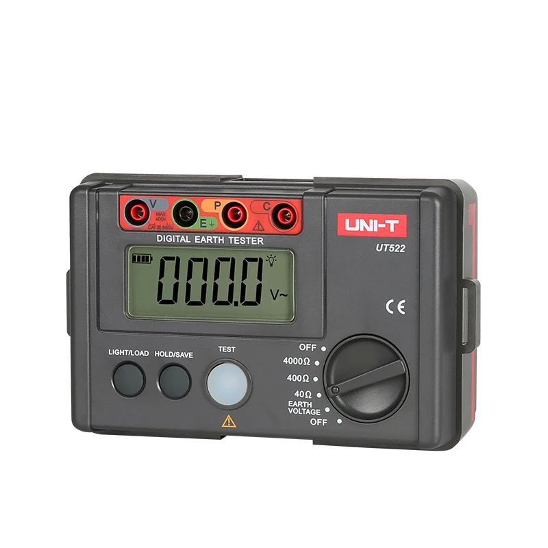 UNI-T UT522 الرقمية الأرض العزل الأرضي 0-400 فولت 0-4000 أوم التيار المتناوب العزل اختبار المقاومة اختبار منخفض تسجيل البيانات