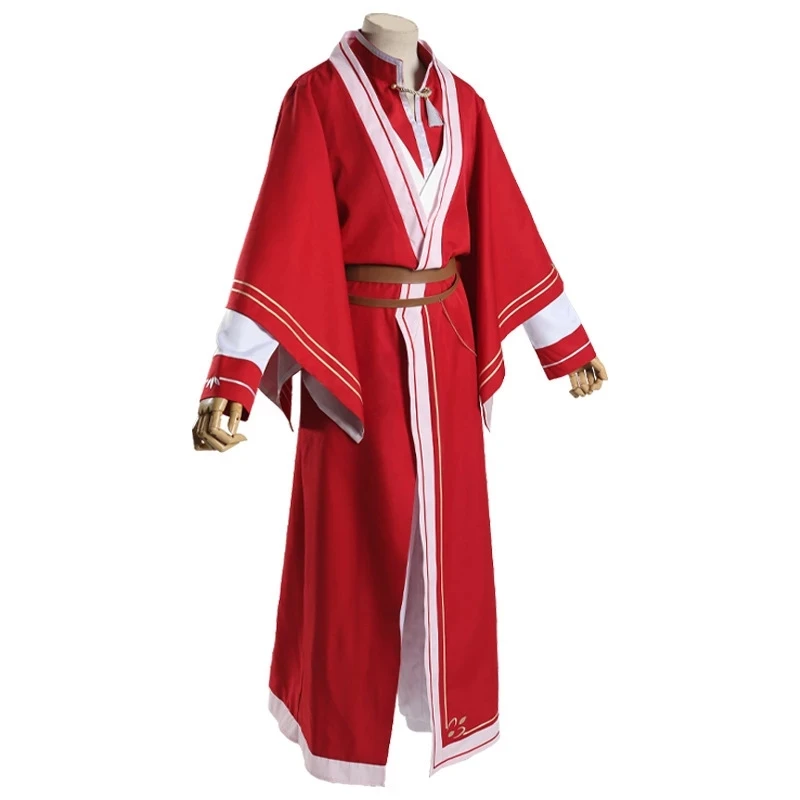 Tian Guan Ci Fu Cosplay Xie Lian Hua Cheng Hemel Officiële Cosplay Kostuum Han Fu Cosplay Kimono Rekwisieten Rode Outfits pruik Schoenen