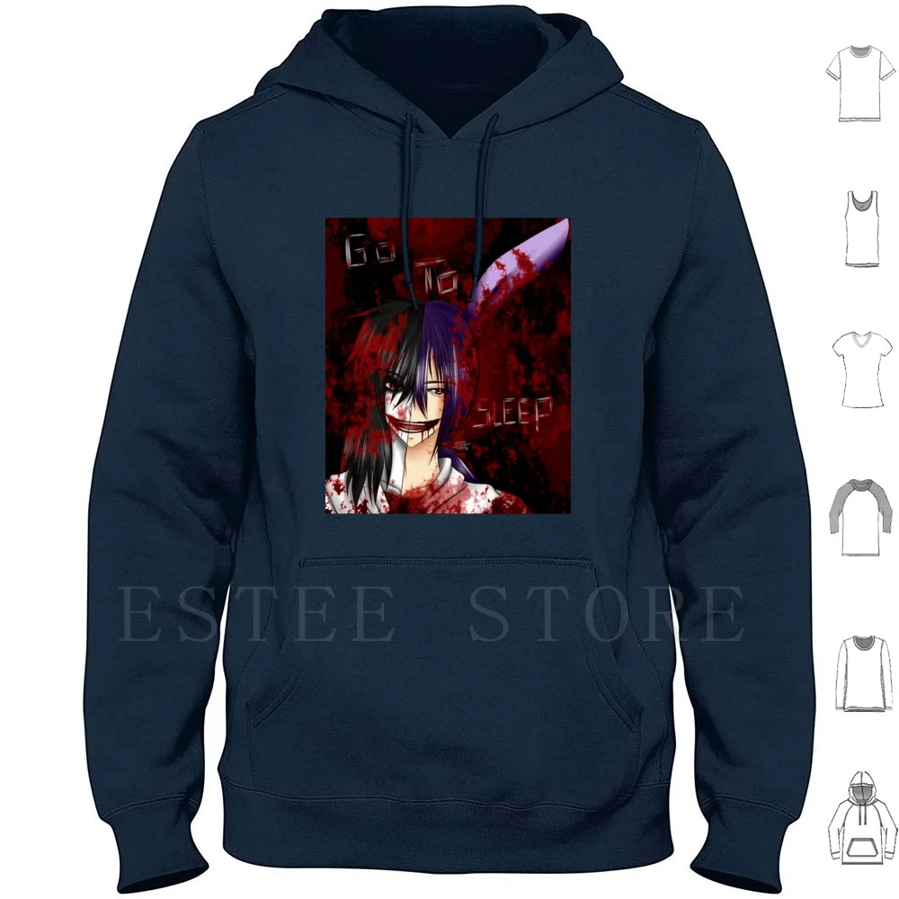 Jeff The Bunny Hoodies Long Sleeve Bonnie Jeffthekiller Anime