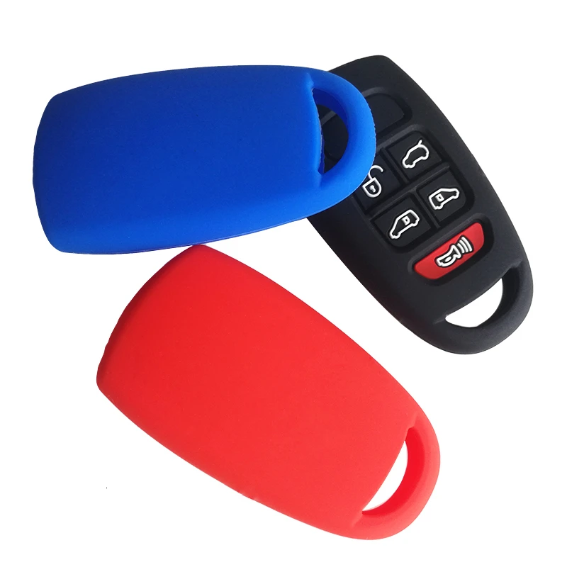 Silica Gel Case For Keys Cover For Kia Sedona Mini Van Key Cover Cap For For Hyundai 6  Buttons Remote Control Key Holder Shell