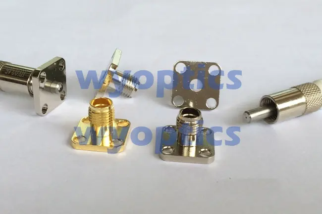 Sma905 soquete sma flange interface adaptador cabeça fêmea instrumento soquete óptico buraco instrumento