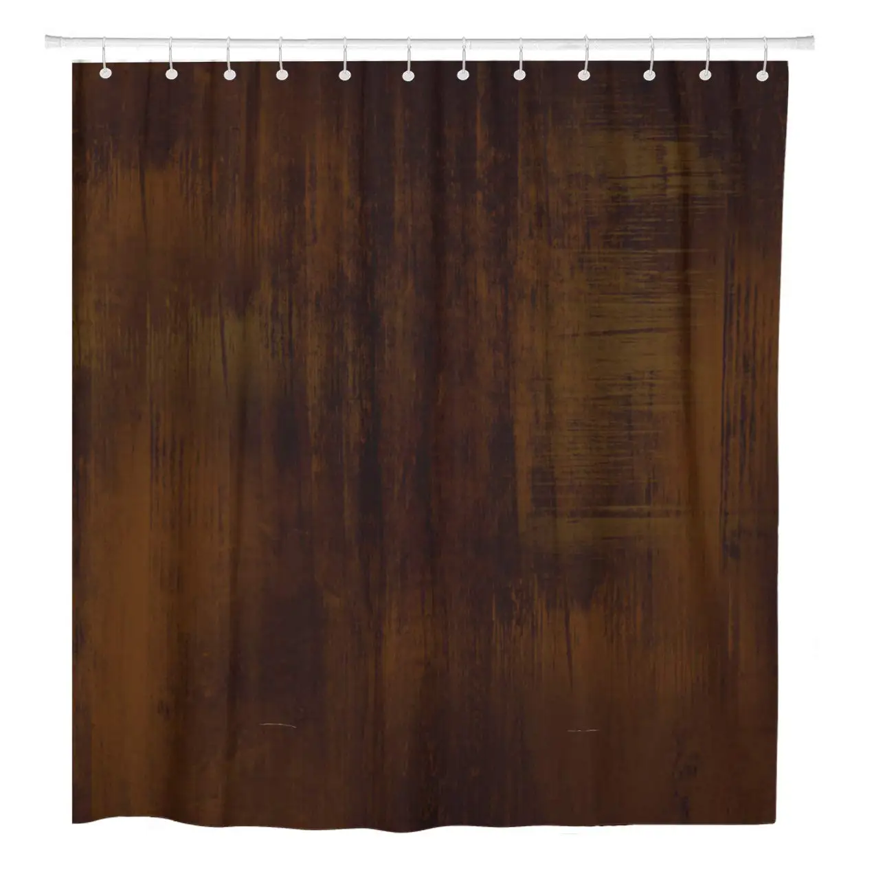 Earth Grungy Brown Vintage Wood Dirty Ground Abstract Aged Shower Curtain Waterproof Polyester Fabric 72 x 72 Inches Set