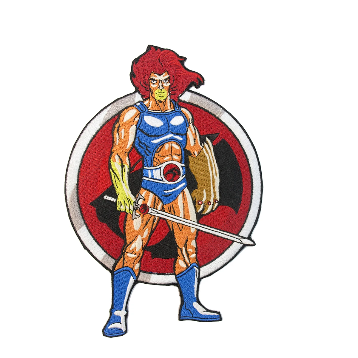 Thundercats Leono Embroidery patches Large Back Size Morale Cartoon Brave Patches Customized DIY Iron on Clothing Free shipping